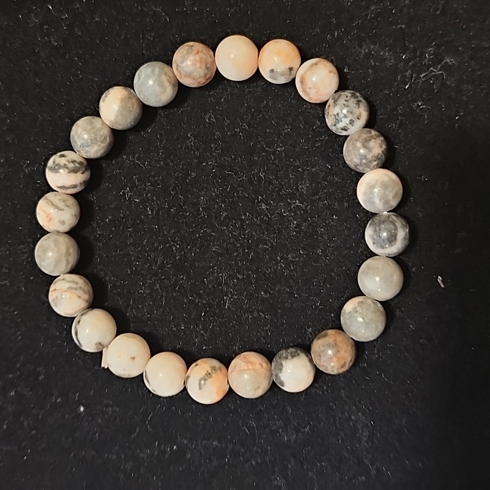 Zibra Jasper Beaded Bracelet